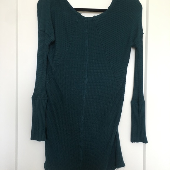Free People Teal Long Sleeve - Picture 2 of 2