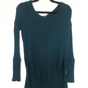 Free People Teal Long Sleeve