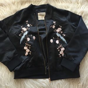 SALE 🌙 cherry blossom bomber jacket