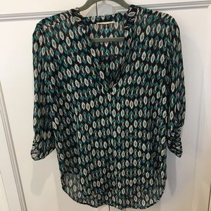 LUSH Roll Tab Sleeve Woven Shirt