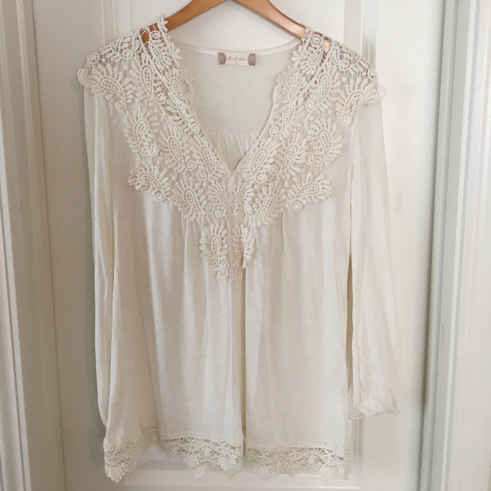 Altar'd State long sleeve off white shirt