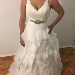 White by Vera Wang wedding gown