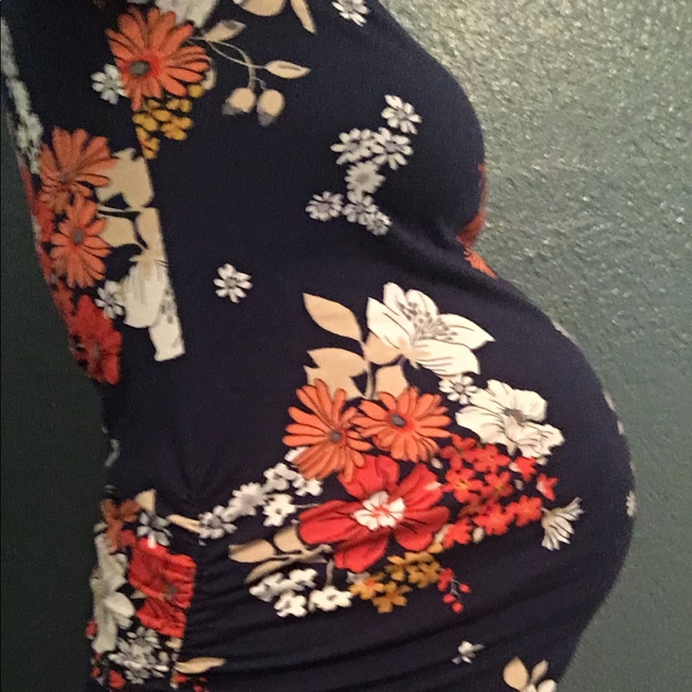 Floral maternity dress