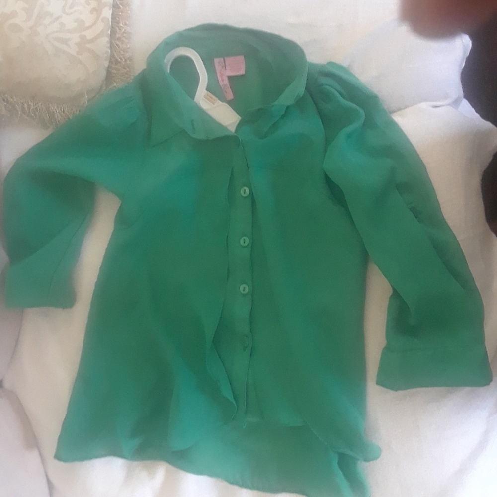 Green  Apollo Blouse size 6t