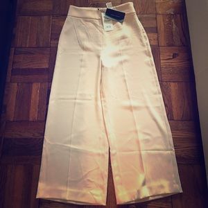 Blush high waisted wide leg pants