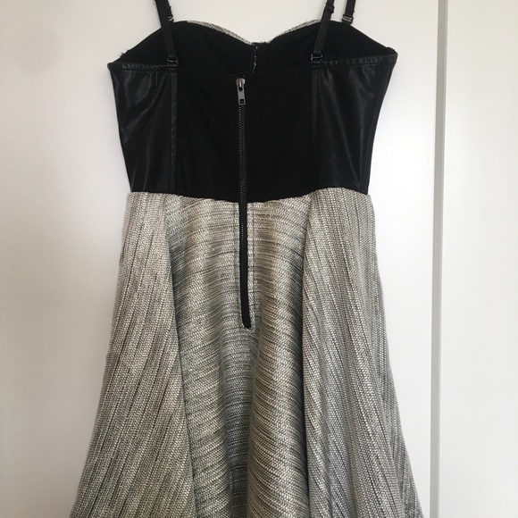 Silver and Black spaghetti strap/Strapless Dress - Picture 2 of 2