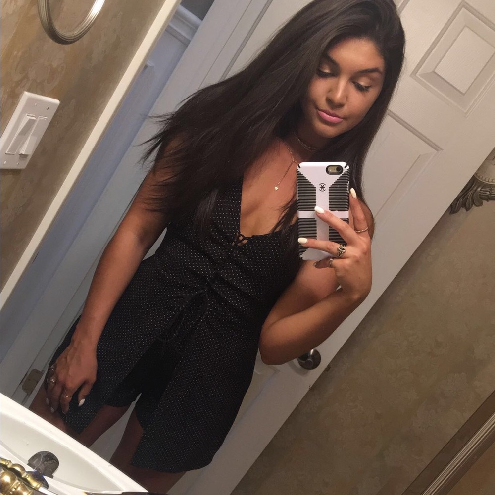 polka dot romper
