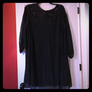 Black knee length dress