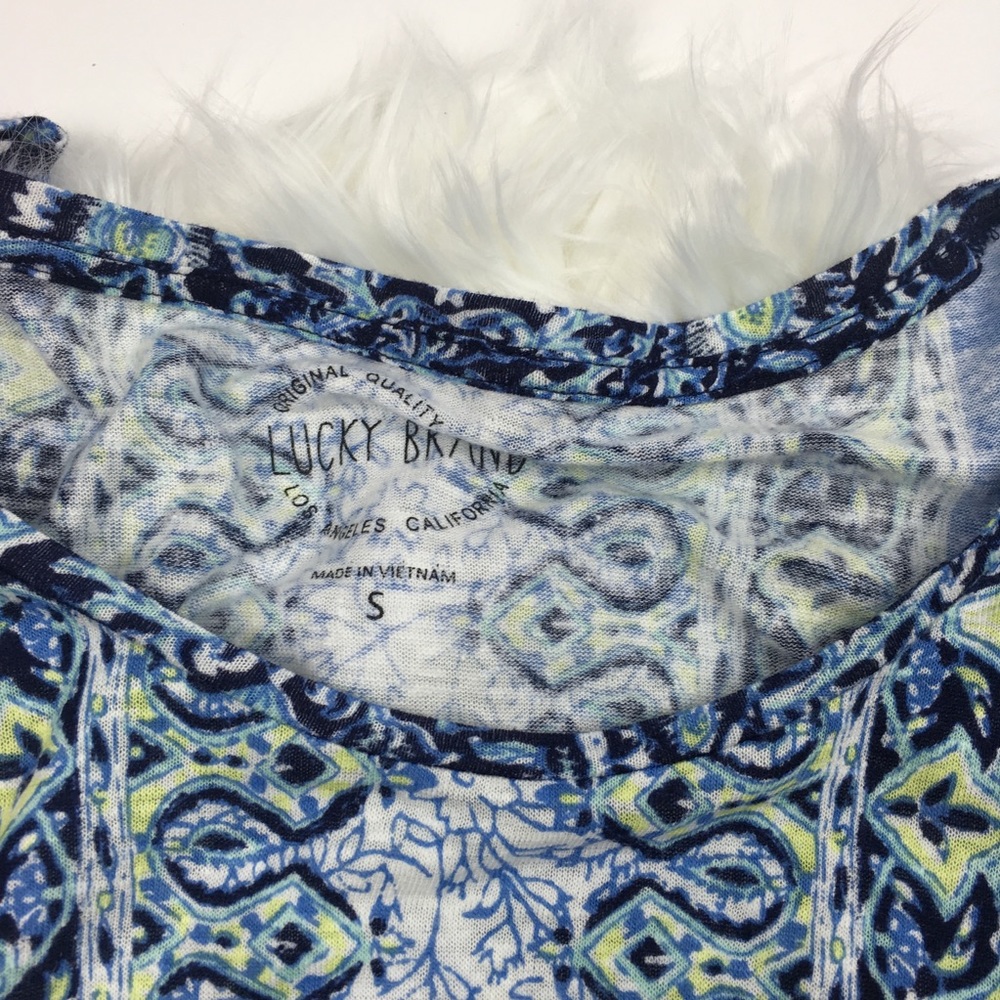 NWT Lucky Brand Scarf Printed Tee - Picture 5 of 5