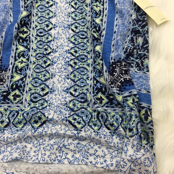 NWT Lucky Brand Scarf Printed Tee - Picture 4 of 5