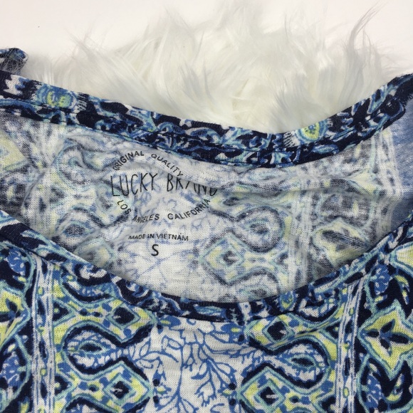 NWT Lucky Brand Scarf Printed Tee - Picture 5 of 5