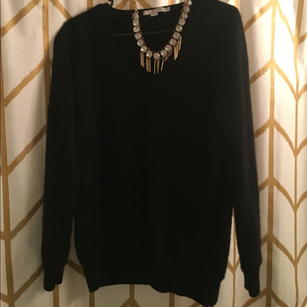Black Boden 100% Cashmere Crew Neck Sweater