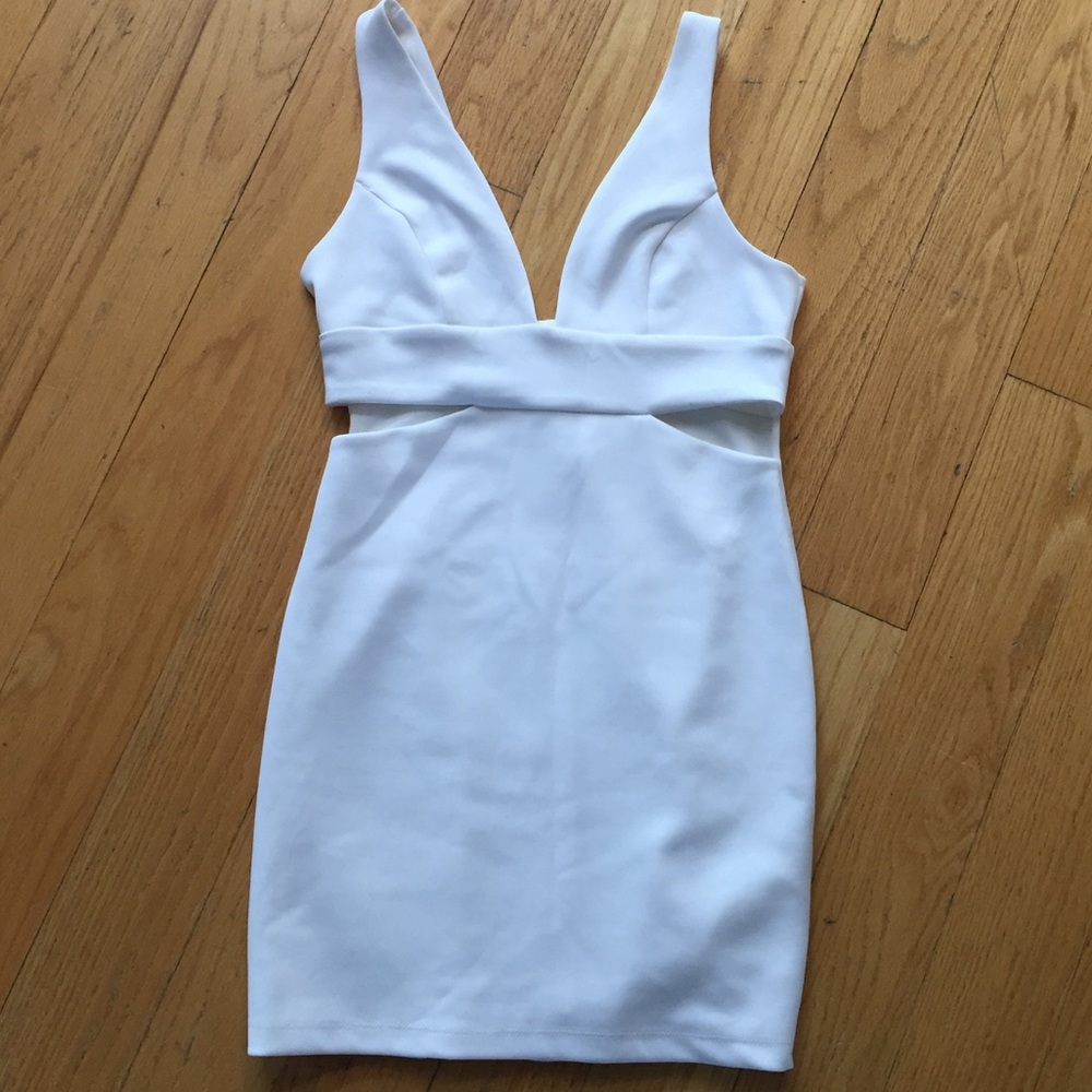 TOPSHOP White Cutout  Dress