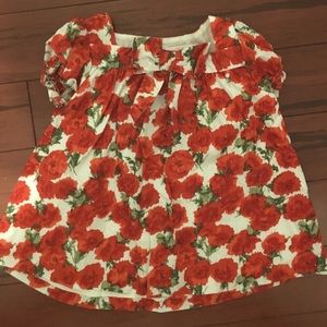 Janie & Jack flower shirt 4T