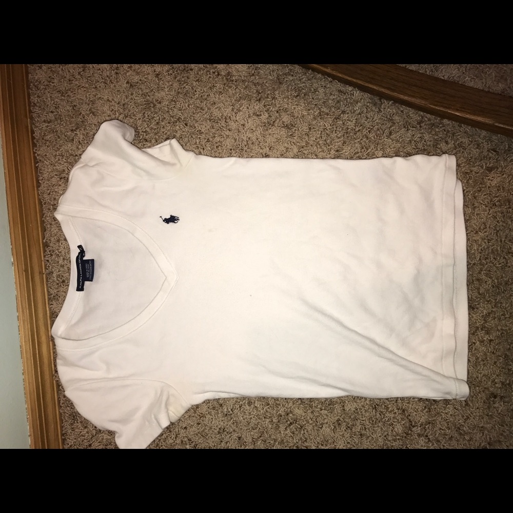 White v-neck