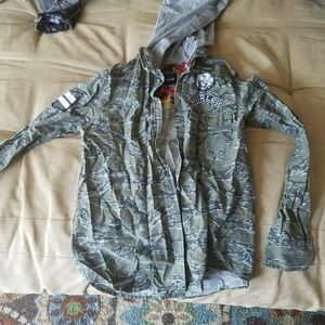 Hurley camo button up B2G1 FREE