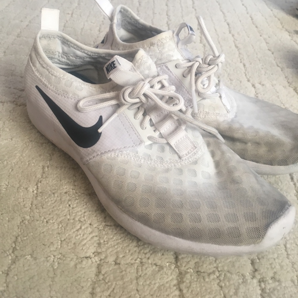 Size 8 White Nike shoes