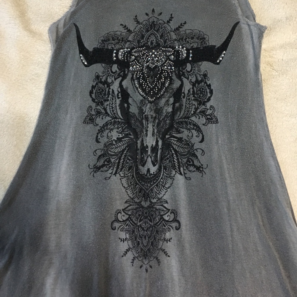 Vocal cow skull dress