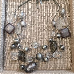 New York & Co. layered necklace and earrings