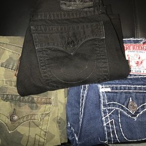 Never worn, True Religion Jeans size. All size 32