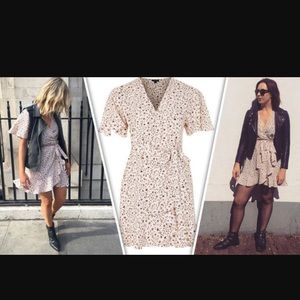 Topshop Daisy Tea Wrap Dress