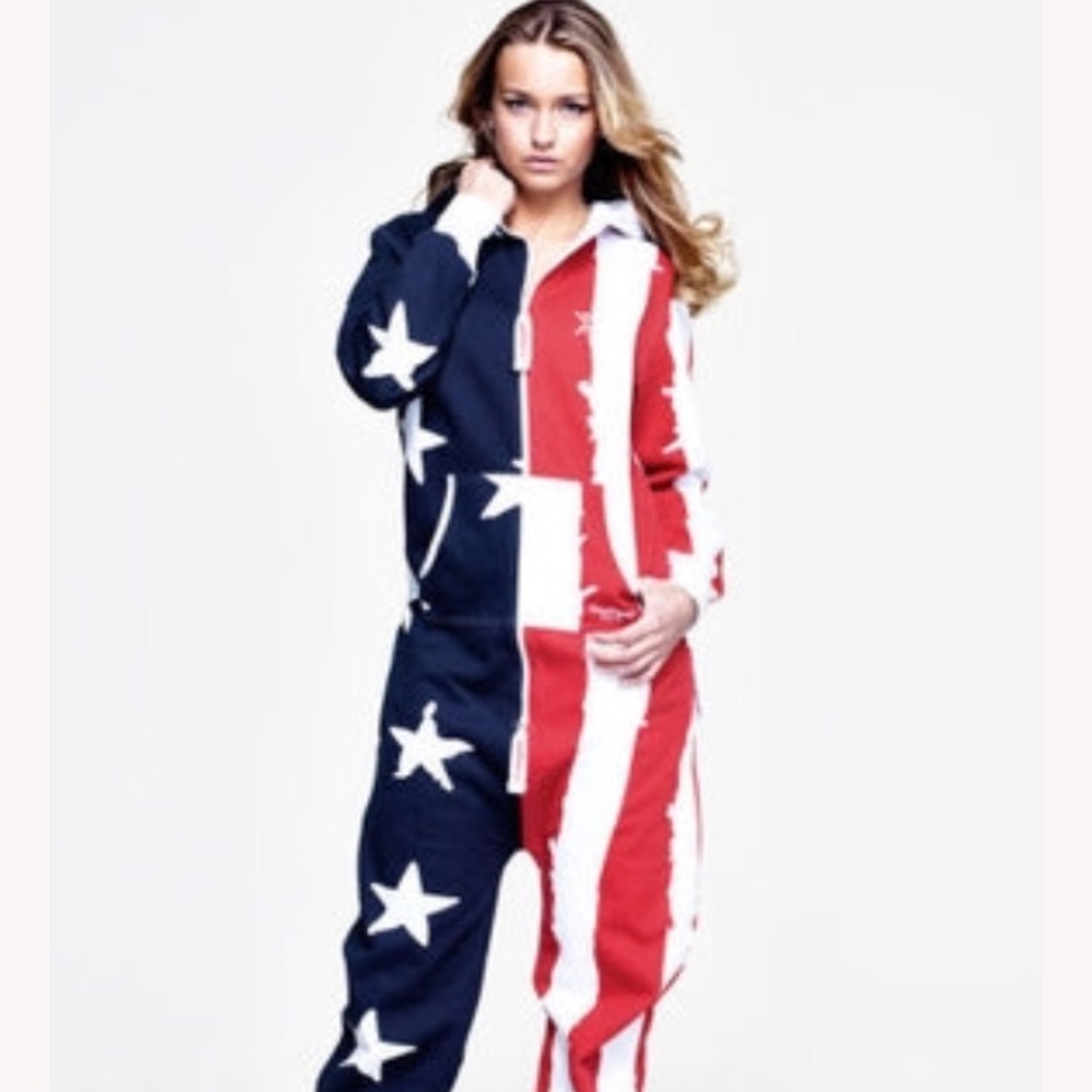 American flag jumpsuit