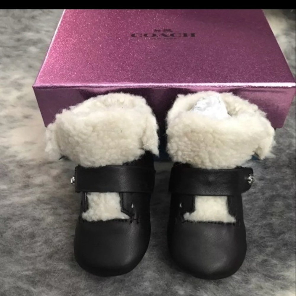COACH baby booties SZ 1