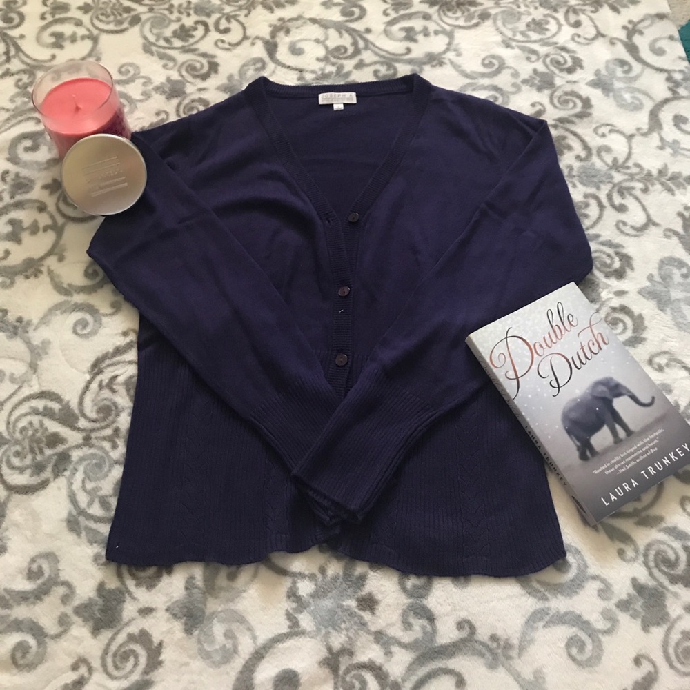 💕JOSEPH A PURPLE CARDIGAN