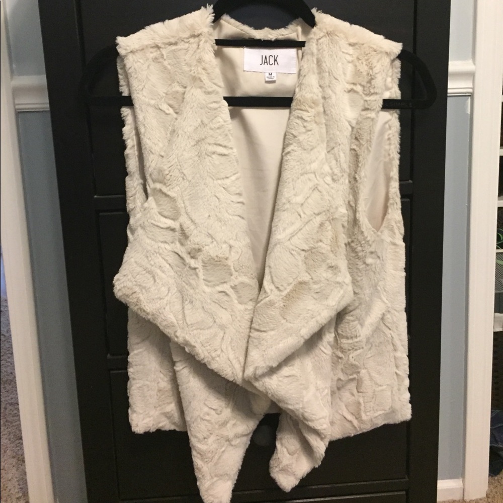 Faux fur vest