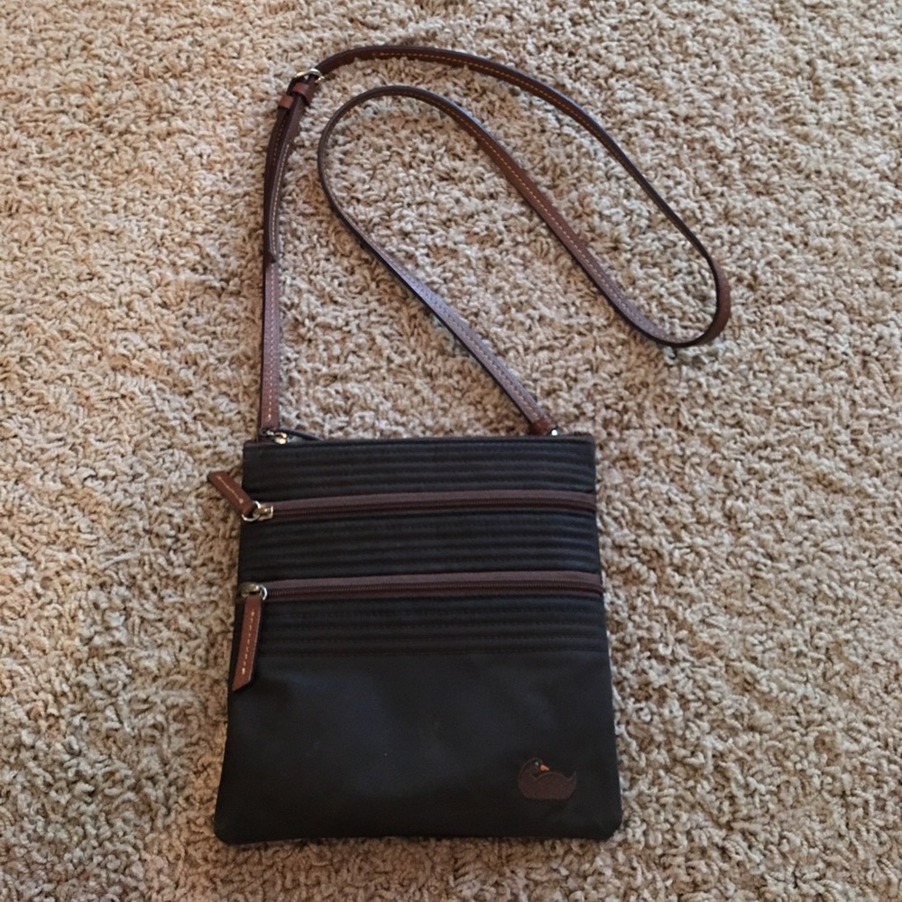 Dooney & Bourke Brown Nylon Crossbody