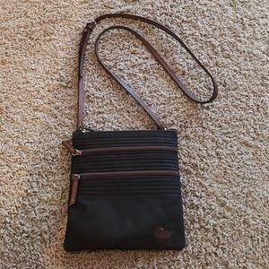 Dooney & Bourke Brown Nylon Crossbody