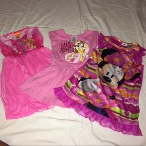 3 pajama dresses BUNDLE