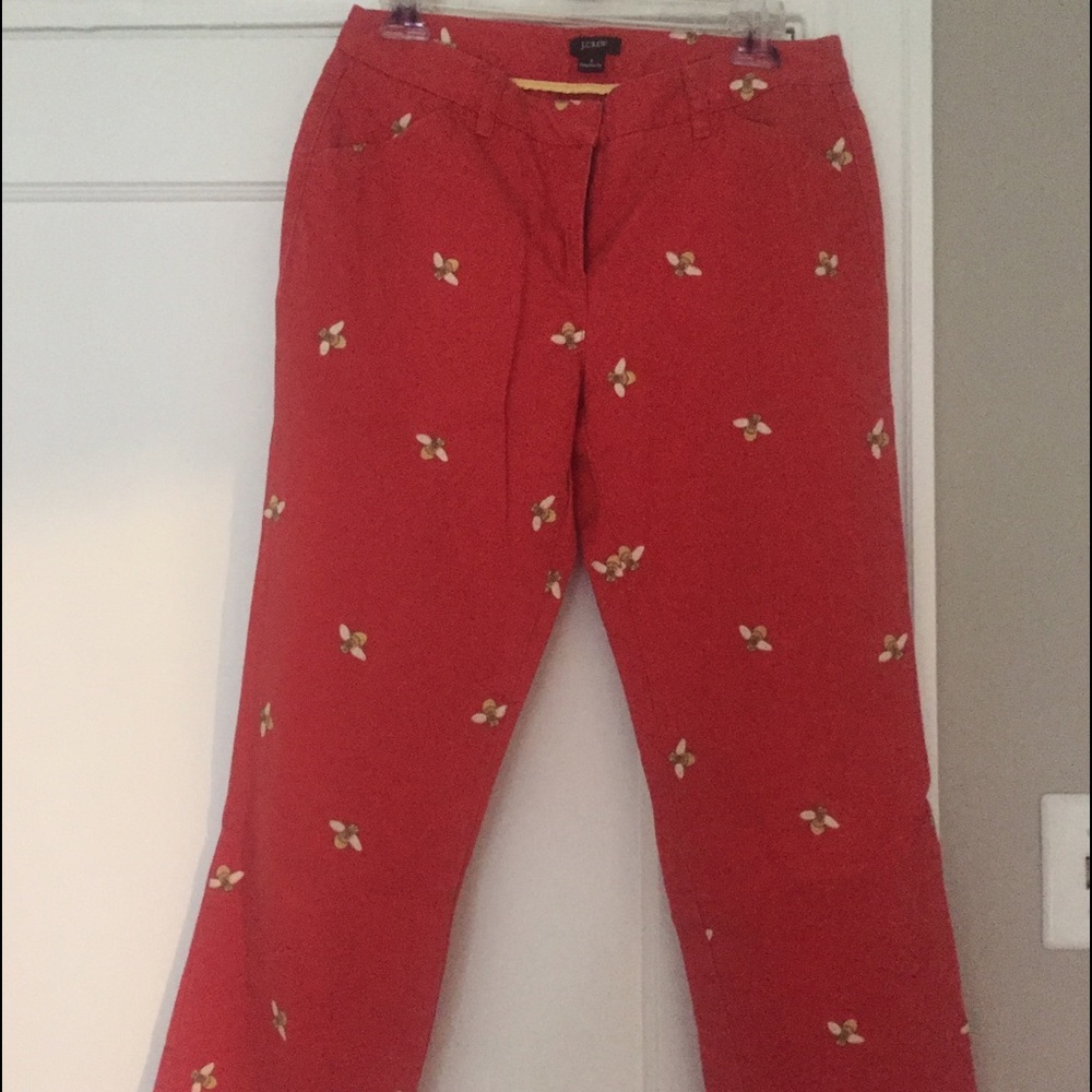 Embroidered Cropped Pant