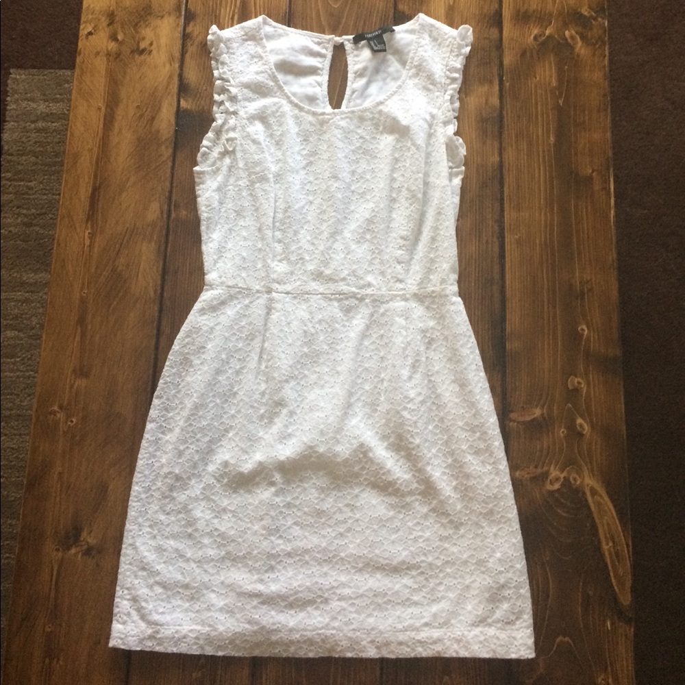 Women's White Eyelet Dress