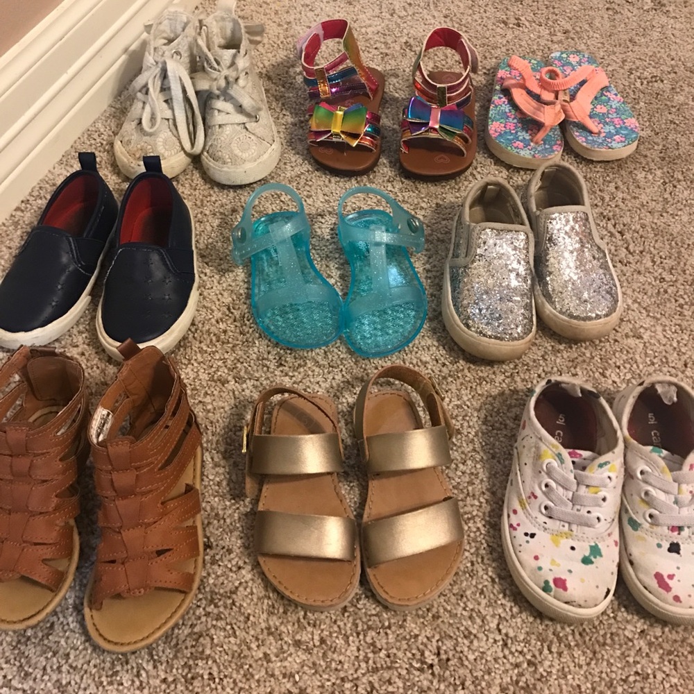 Lot of girls shoes. All size 5.