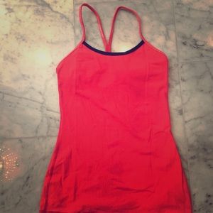 Lululemon Red Power Y tank