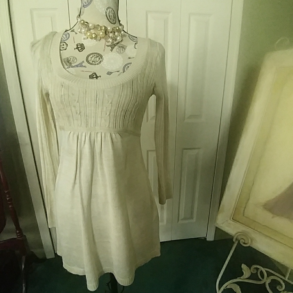 Feminine sweater dress