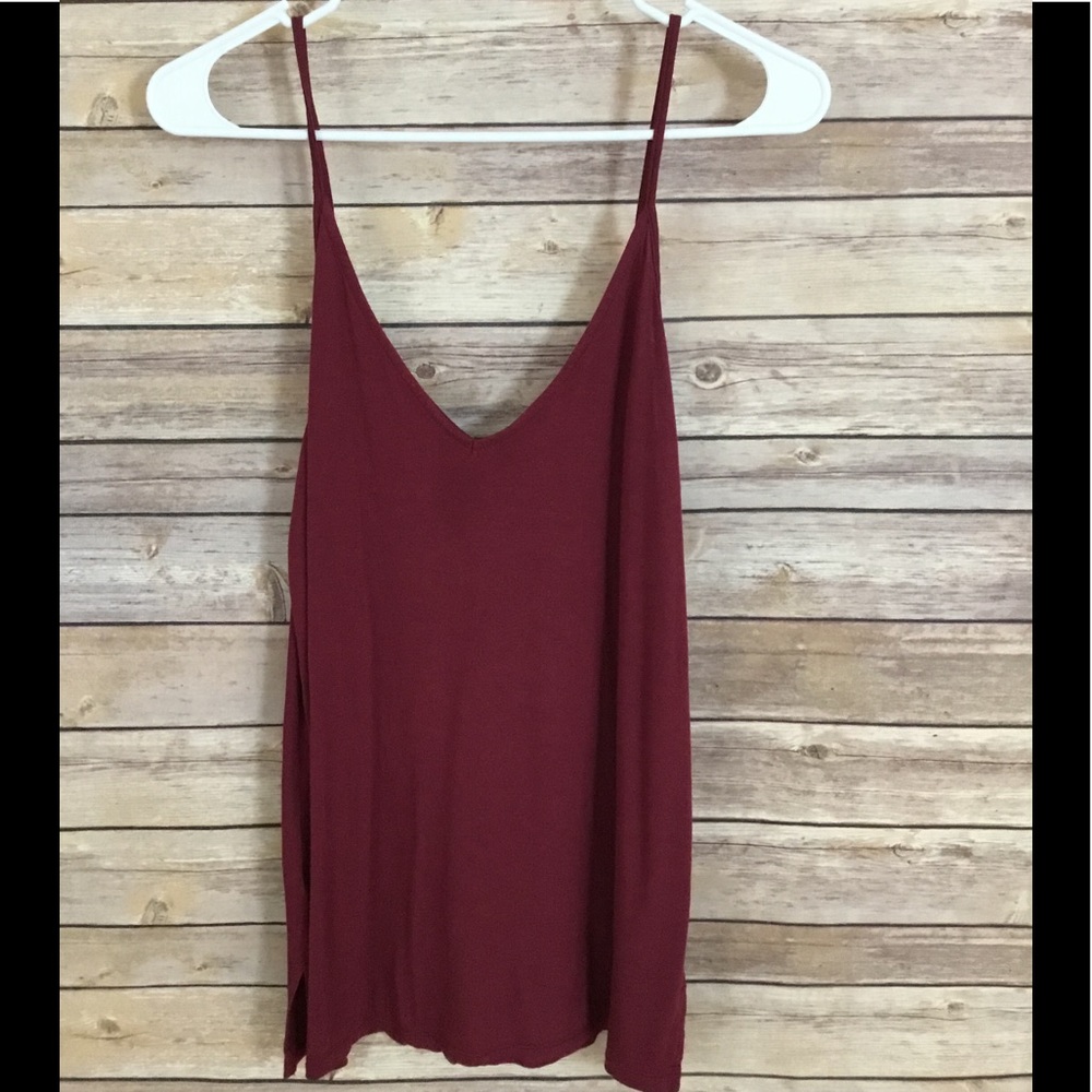 Wine colored tank top
