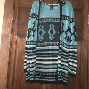 Long Hooded Cardigan