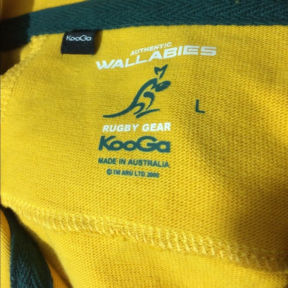 SOLD 🔥Australia wallabies KooGa rugby jersey L - Picture 3 of 3