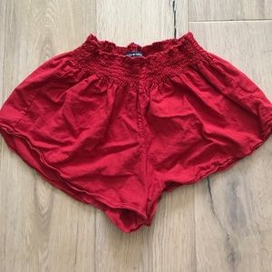 Brandy Melville Red Short Shorts