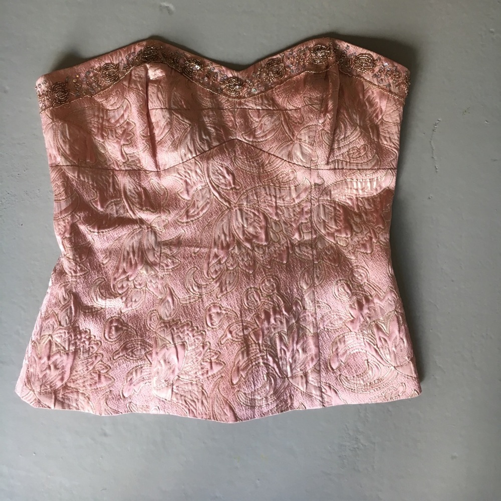 MODA International sequin Strapless Top S