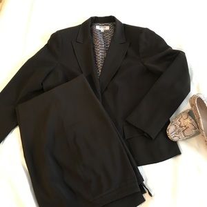 2 piece lined women's suit. Chocolate brown.