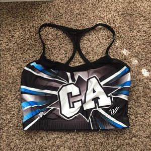 California All-Stars practice sports bra