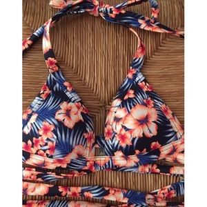 Victoria secret pink Hawaiian print bikini top