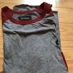 NEW Brixton baseball tee