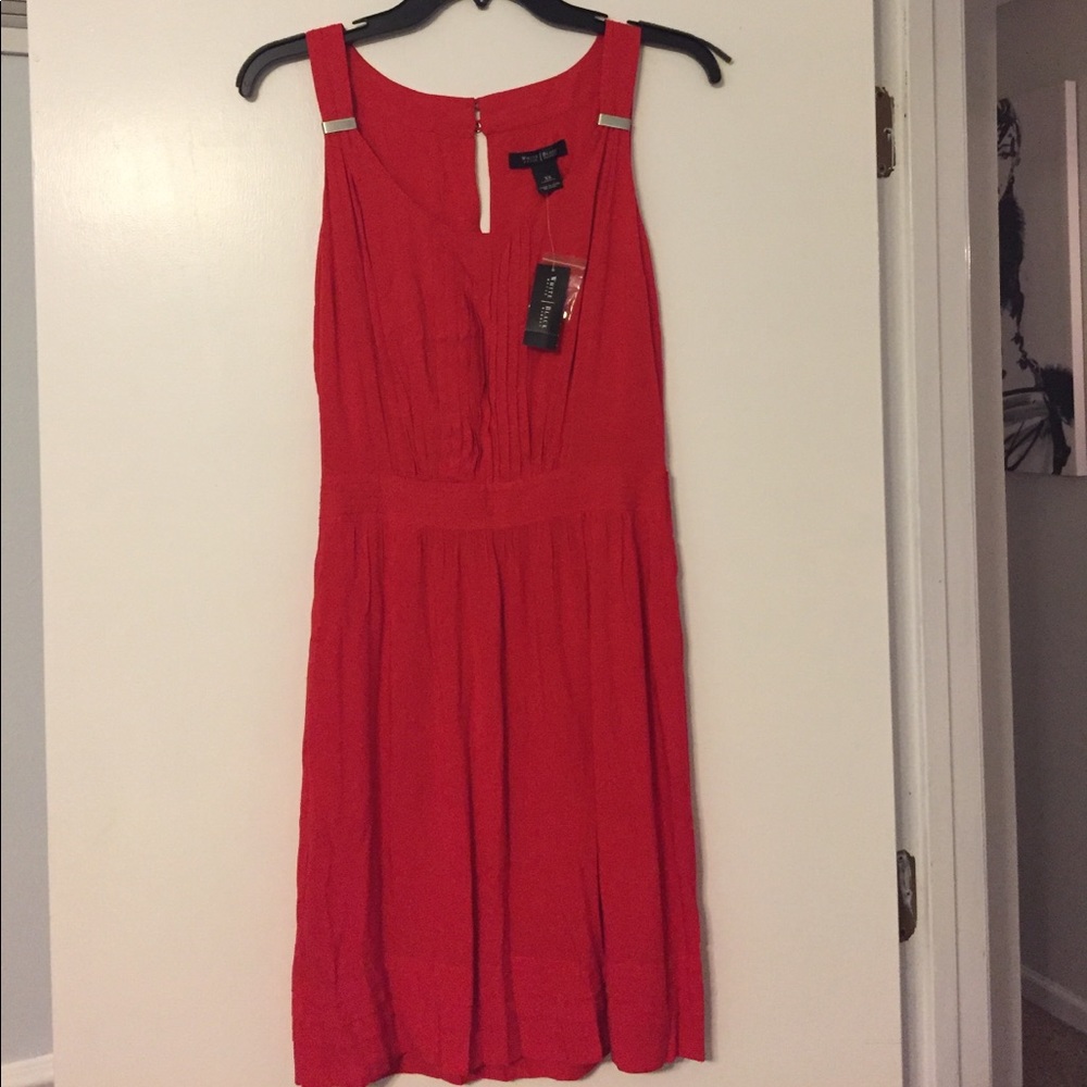 Red mini dress