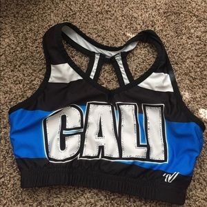 California All-Stars practice sports bra