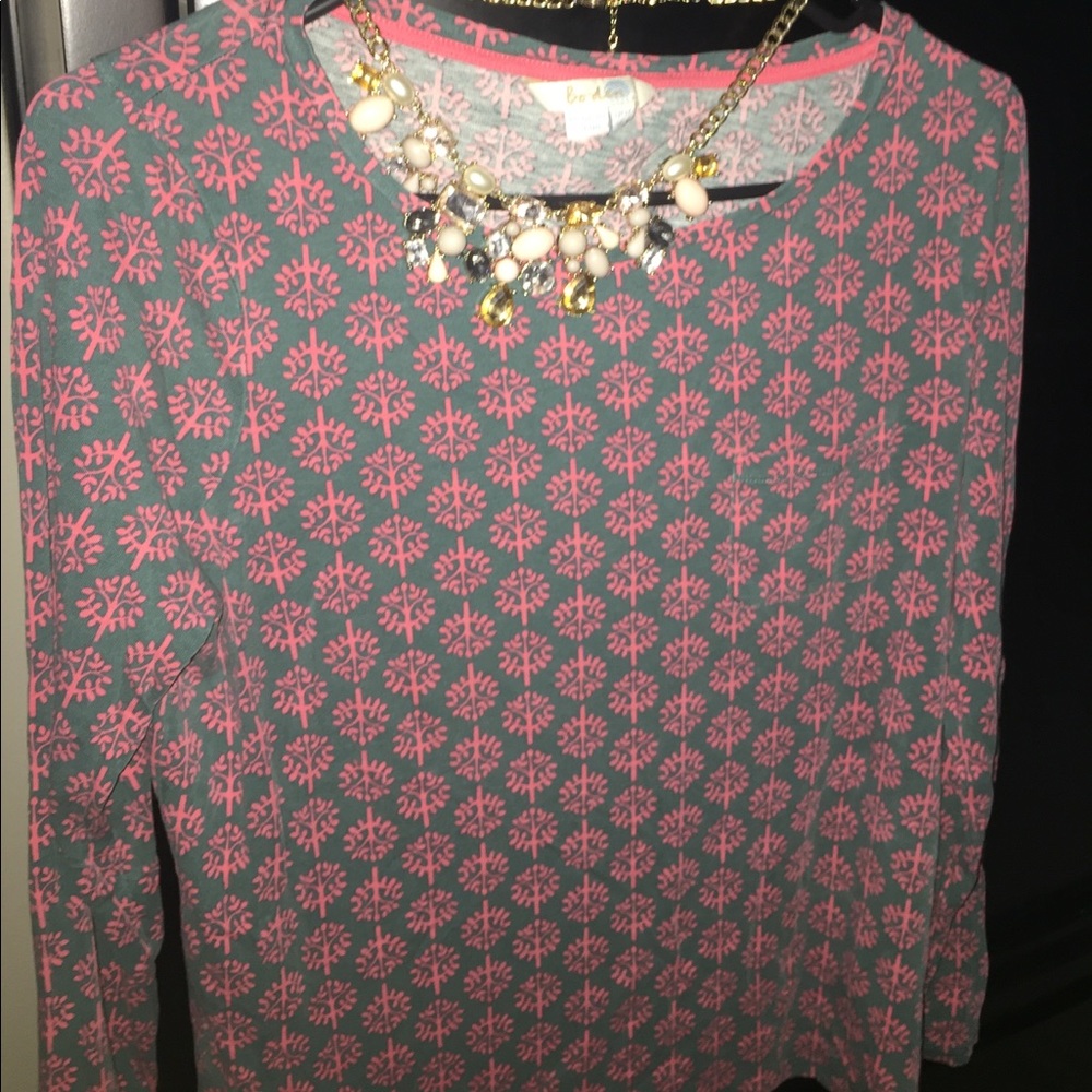 Boden Long Sleeve Printed Tee
