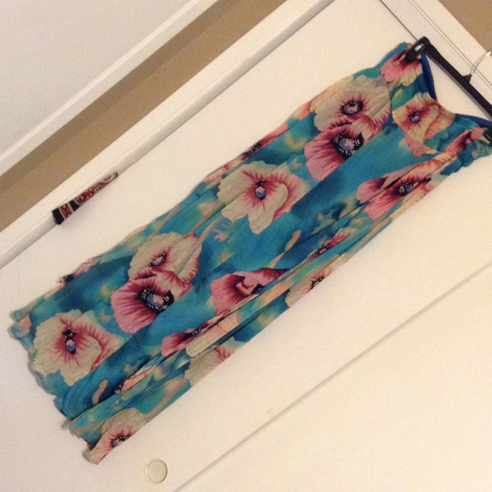 Floral strapless maxi dress💛 - Picture 5 of 5